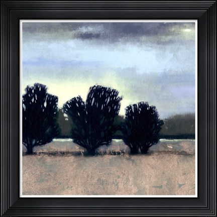 Framed Moonlit Field II Print