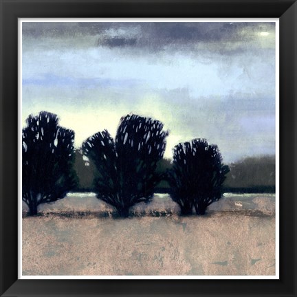 Framed Moonlit Field II Print