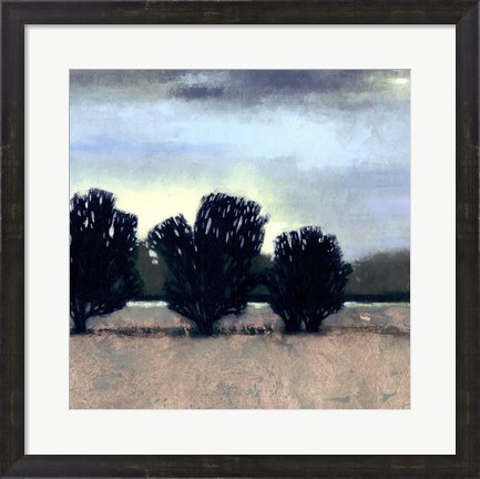 Framed Moonlit Field II Print