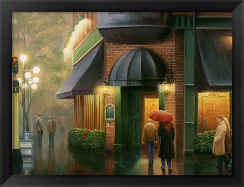 Framed Rainy Day Pub Print