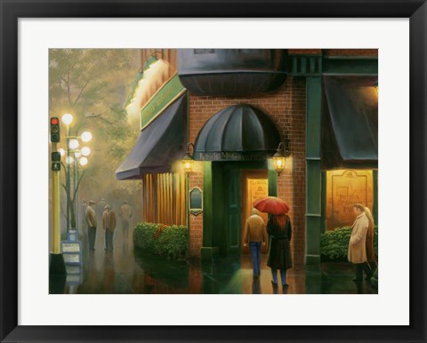 Framed Rainy Day Pub Print