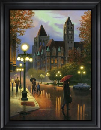 Framed Rainy Twilight Print