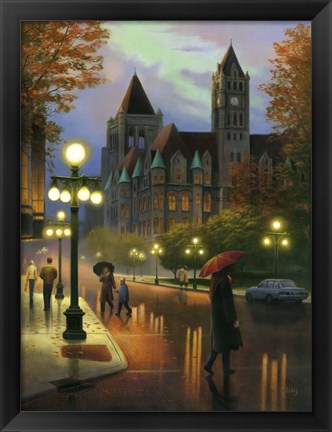 Framed Rainy Twilight Print