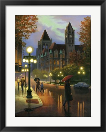 Framed Rainy Twilight Print