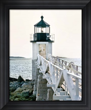 Framed Lighthouse Views I Print