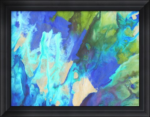 Framed Blue Crush II Print