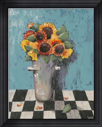 Framed Bright Sunflowers Print