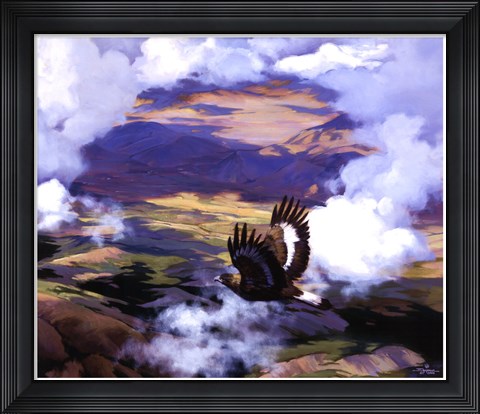 Framed High in the Sunlit Silence Print