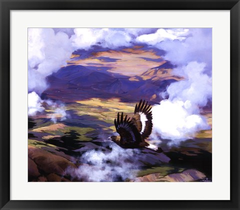Framed High in the Sunlit Silence Print