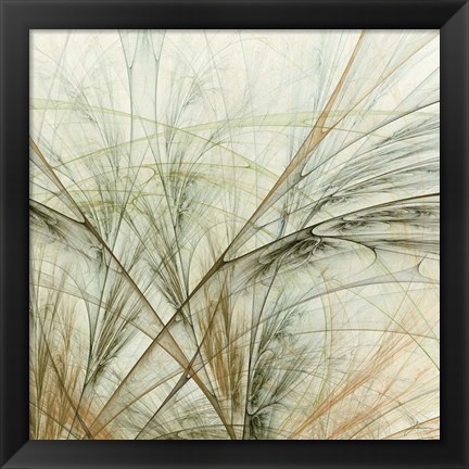 Framed Fractal Grass VI Print