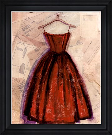 Framed Fashion Designed II Print
