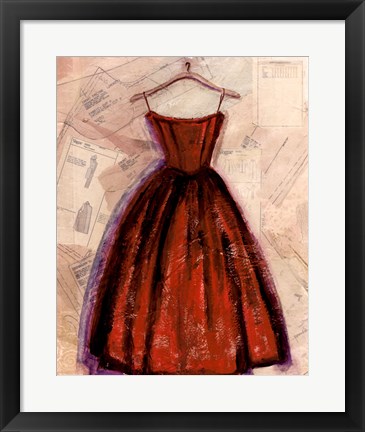 Framed Fashion Designed II Print