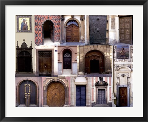 Framed Doors III Print