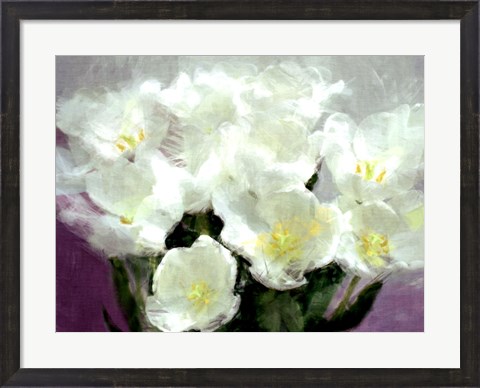 Framed Sunlit Tulips I Print