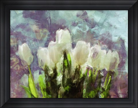 Framed Sunlit Tulips II Print