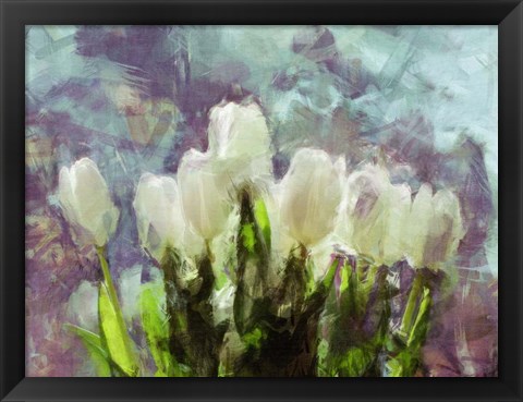Framed Sunlit Tulips II Print
