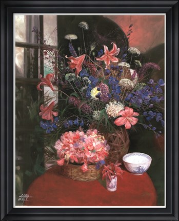 Framed Floral Still Life I Print