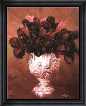 Framed Floral Still Life II Print