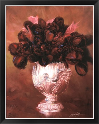 Framed Floral Still Life II Print