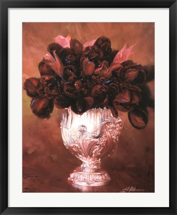 Framed Floral Still Life II Print