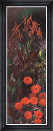 Framed Dahlia Garden I Print