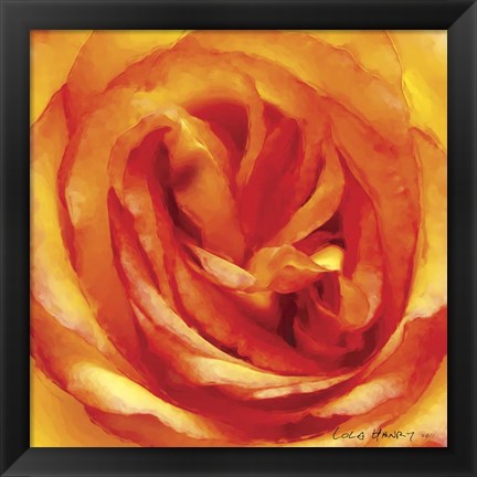 Framed Painterly Flower I Print