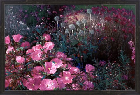 Framed Violet Garden Print