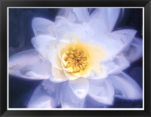 Framed Painterly Flower III Print
