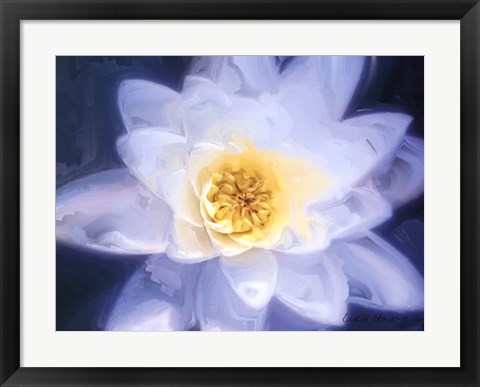 Framed Painterly Flower III Print