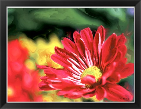 Framed Painterly Flower VI Print