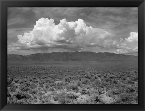 Framed Mountains &amp; Clouds II Print