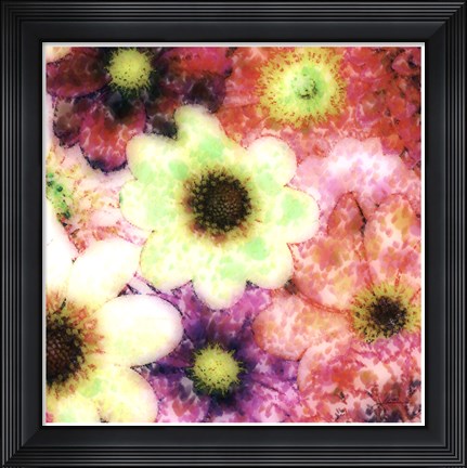Framed Floral Reef I Print