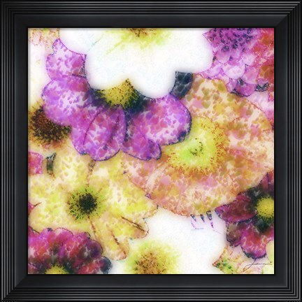 Framed Floral Reef II Print