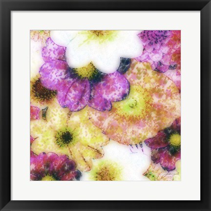 Framed Floral Reef II Print