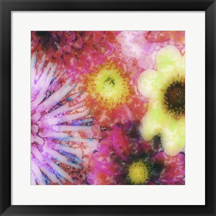 Framed Floral Reef III Print