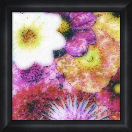 Framed Floral Reef IV Print