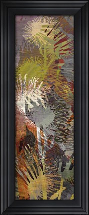 Framed Thistle Panel I Print
