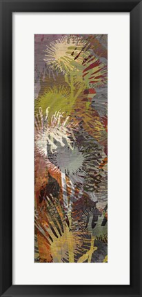 Framed Thistle Panel I Print