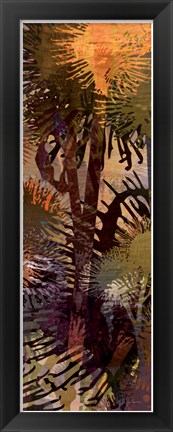 Framed Thistle Panel II Print