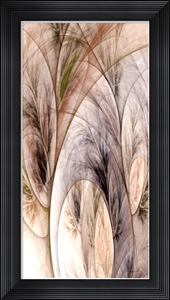 Framed Fractal Grass I Print