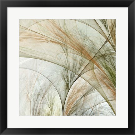 Framed Fractal Grass III Print