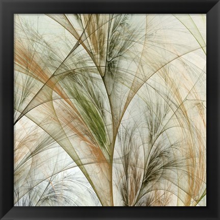 Framed Fractal Grass IV Print