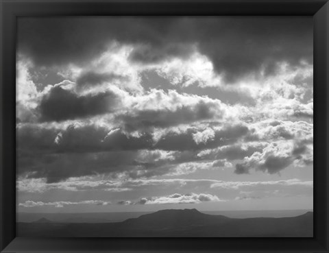 Framed Mountains &amp; Clouds I Print