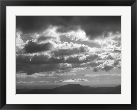 Framed Mountains &amp; Clouds I Print