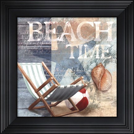 Framed Beach Time Print