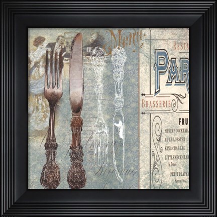 Framed Fine Dining I Print