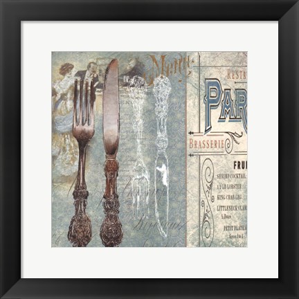 Framed Fine Dining I Print