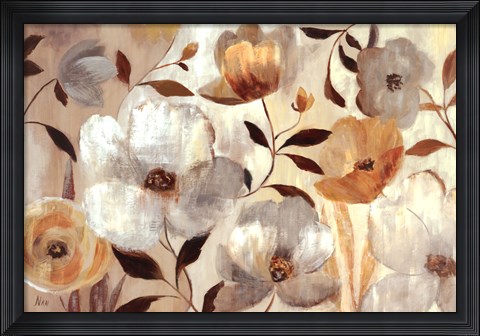 Framed Golden Flower Print