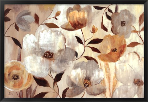 Framed Golden Flower Print