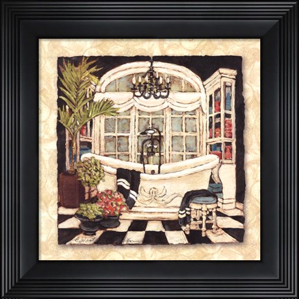 Framed Park Avenue Bath I Print